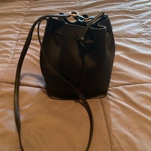 Small Black Bucket Bag